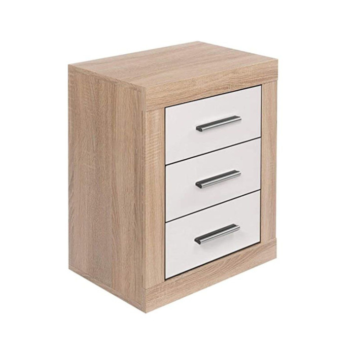 Mesita de noche 3 cajones JANA