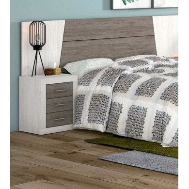 Mesita de noche 3 cajones JANA