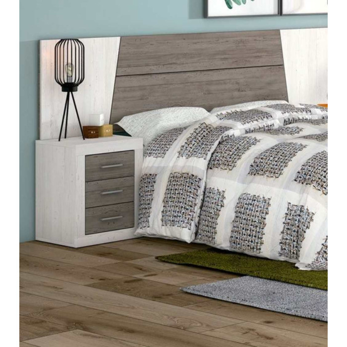 Mesita de noche 3 cajones JANA