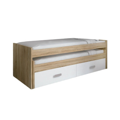 Cama compacta CHASE con cama extra + 2 cajones