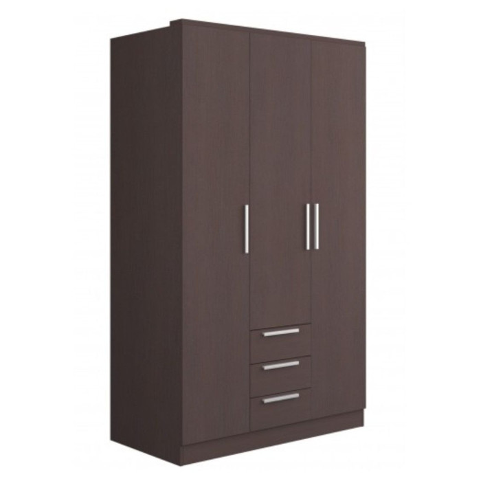Armario ropero CUBE 3 puertas + 3 cajones