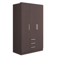 Armario ropero CUBE 3 puertas + 3 cajones