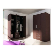 Armario ropero CUBE 3 puertas + 3 cajones