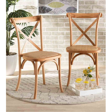 Pack 2 sillas comedor cocina vintage PIPER