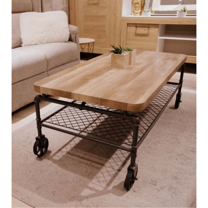 Mesa de centro Mateo - Mesa de centro rústica industrial