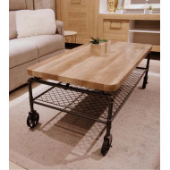 Mesa de centro Mateo - Mesa de centro rústica industrial