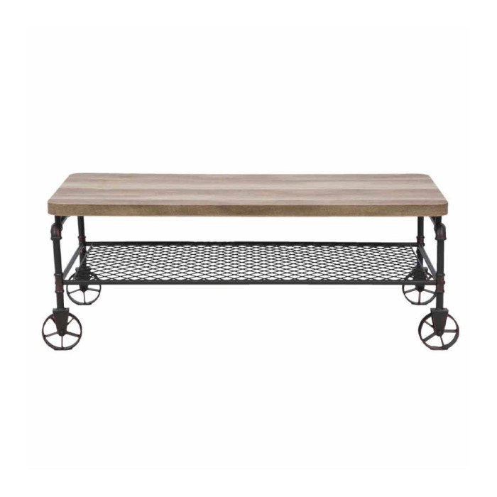 Mesa de centro Mateo - Mesa de centro rústica industrial