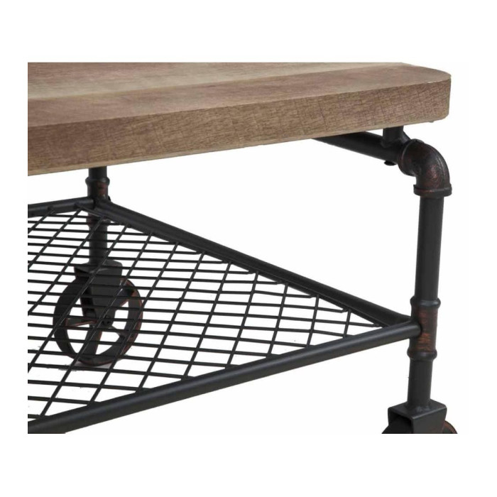 Mesa de centro Mateo - Mesa de centro rústica industrial