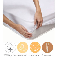 Sábana bajera colchón Luna – Impermeable Antialérgica