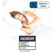 Cubre colchón reversible Alisa - Microfibra hipoalergénico