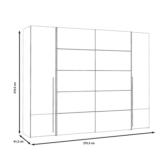 Armario ropero extra grande ARAGON