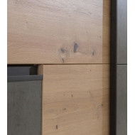 Armario ropero 200 cm puertas correderas + cajonera integrada WINTER2