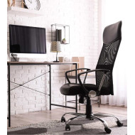 Silla de escritorio Jasper, ergonómica y tapizada