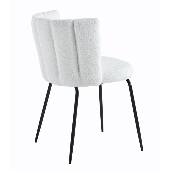 Pack de 4 sillas de comedor de borreguito NERTA