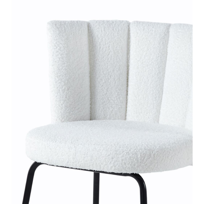 Pack de 4 sillas de comedor de borreguito NERTA