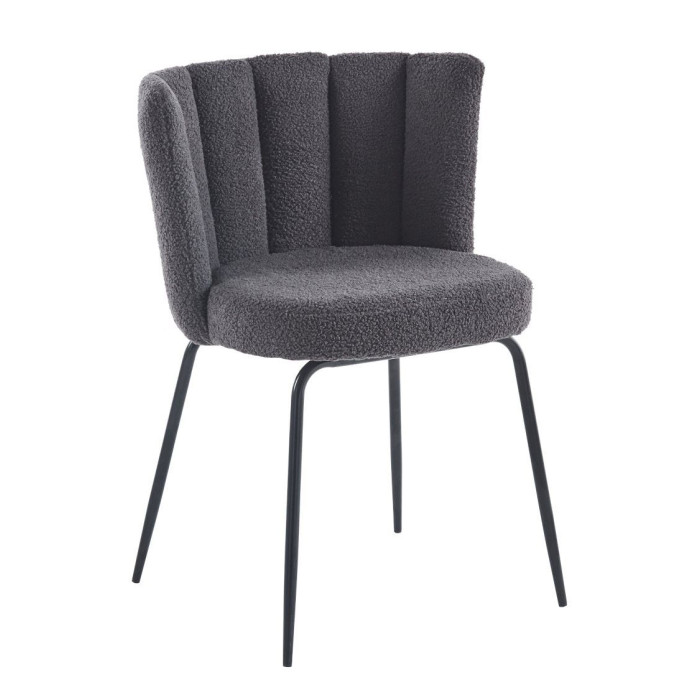 Pack de 4 sillas de comedor de borreguito NERTA