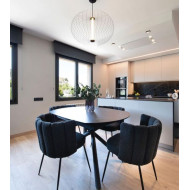 Pack de 4 sillas de comedor de borreguito NERTA