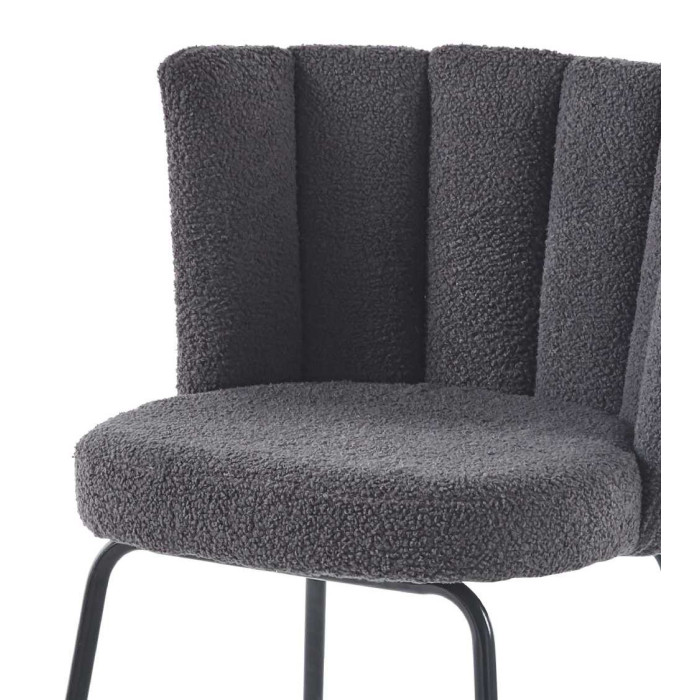 Pack de 4 sillas de comedor de borreguito NERTA