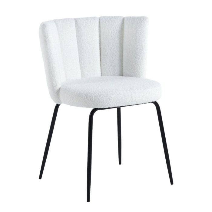 Pack de 4 sillas de comedor de borreguito NERTA