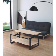 Mesa centro elevable estilo industrial JARED
