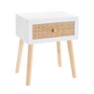 Mesita de noche de ratán SUSI