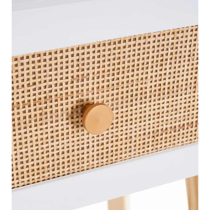 Mesita de noche de ratán SUSI