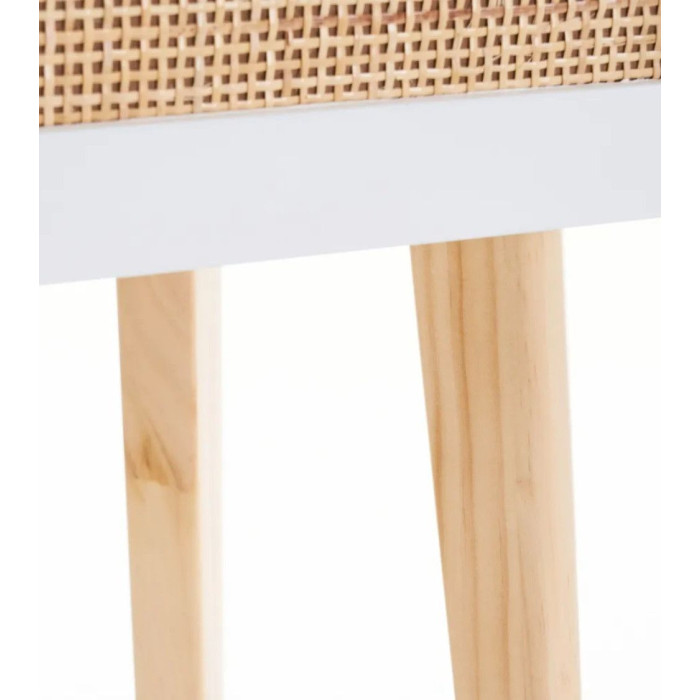 Mesita de noche de ratán SUSI