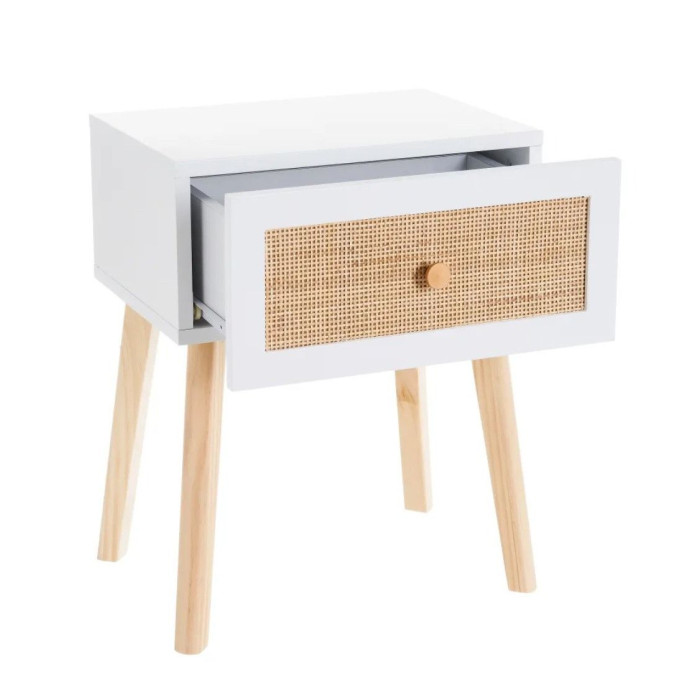 Mesita de noche de ratán SUSI