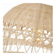 Lámpara de techo BIANCA, blanca de ratán | Cambia Tus Muebles