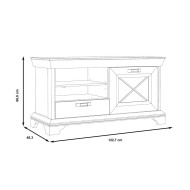 Mueble TV 120 cm KAREN rústico moderno