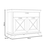 Aparador KAREN 2 puertas 1 cajón