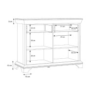 Aparador KAREN 2 puertas 1 cajón