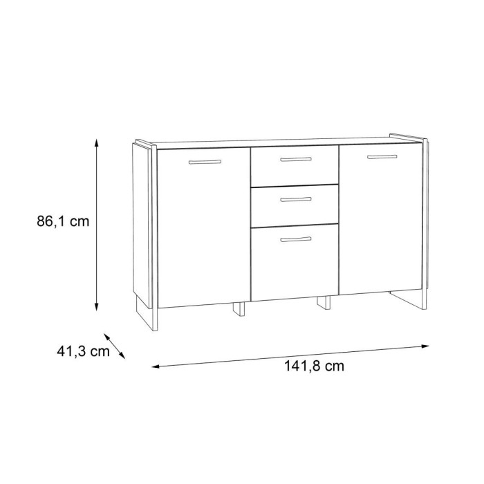 Mueble aparador estilo industrial FRANK
