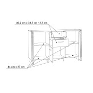 Mueble aparador estilo industrial FRANK