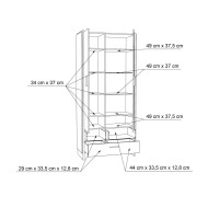 Vitrina alta industrial FRANK
