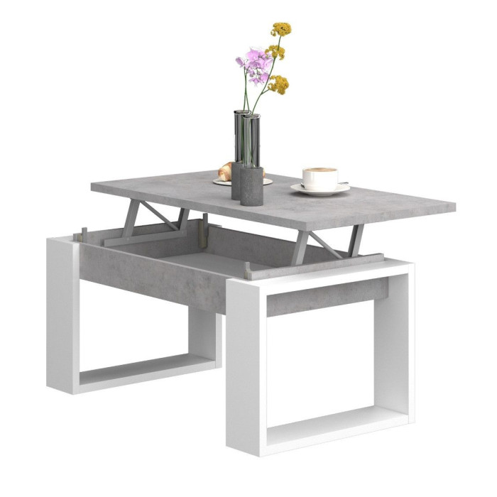 Mesa centro elevable RUBI estilo industrial | Cambia Tus Muebles