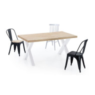Mesa de comedor industrial DAREK pata X
