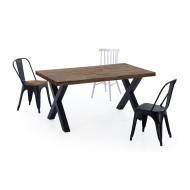 Mesa de comedor industrial DAREK pata X
