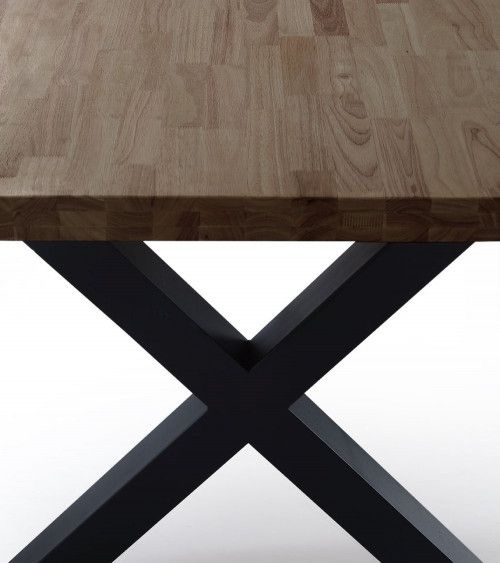 Mesa de comedor industrial DAREK pata X Mesa de comedor industrial DAREK pata X