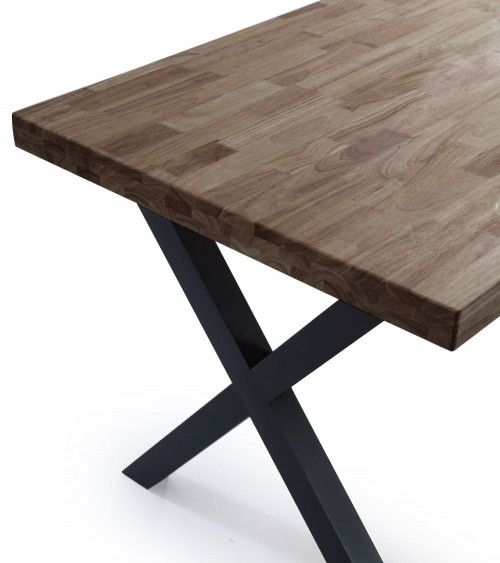 Mesa de comedor industrial DAREK pata X Mesa de comedor industrial DAREK pata X