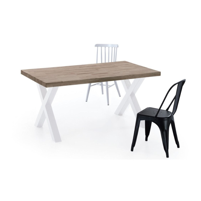 Mesa de comedor industrial DAREK pata X