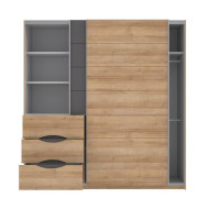 Armario 200 puertas correderas + cajonera SATURN | Cambia Tus Muebles