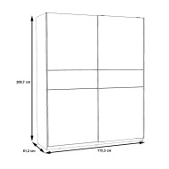 Armario puertas correderas Winter (170 cm ancho)