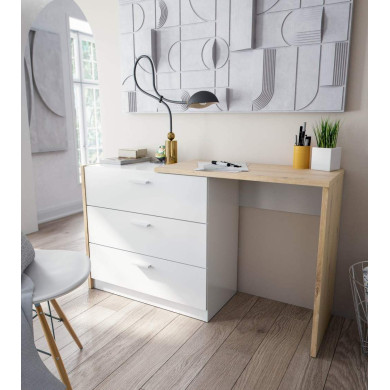 Cómoda 3 cajones con escritorio CORY