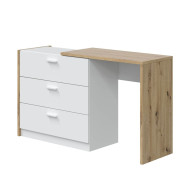 Cómoda 3 cajones con escritorio CORY