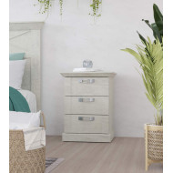 Mesita de noche 3 cajones KAREN