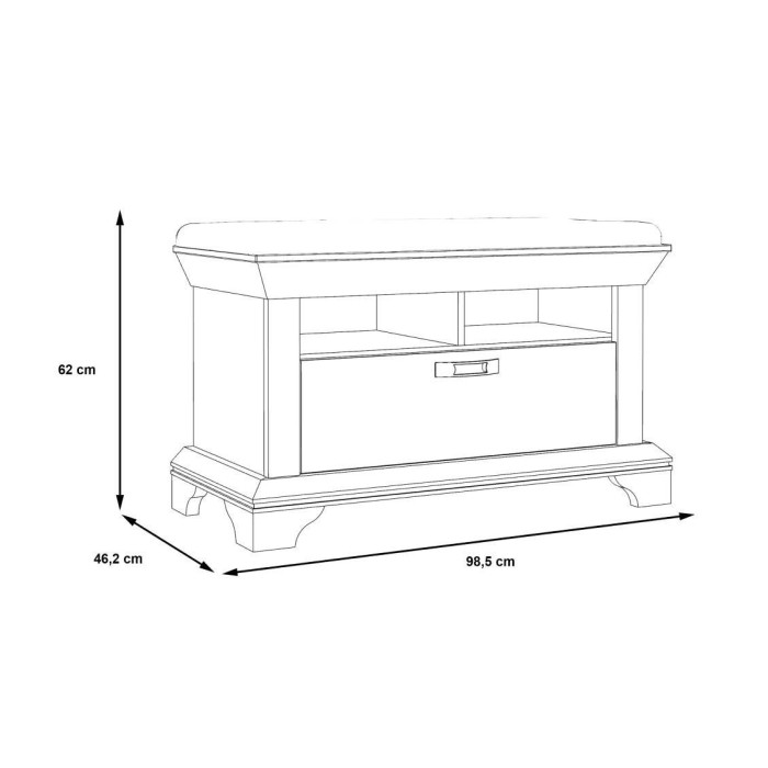 Banco asiento para recibidor KAREN