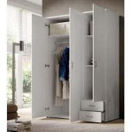 Armario 3 puertas + 2 cajones KALEB