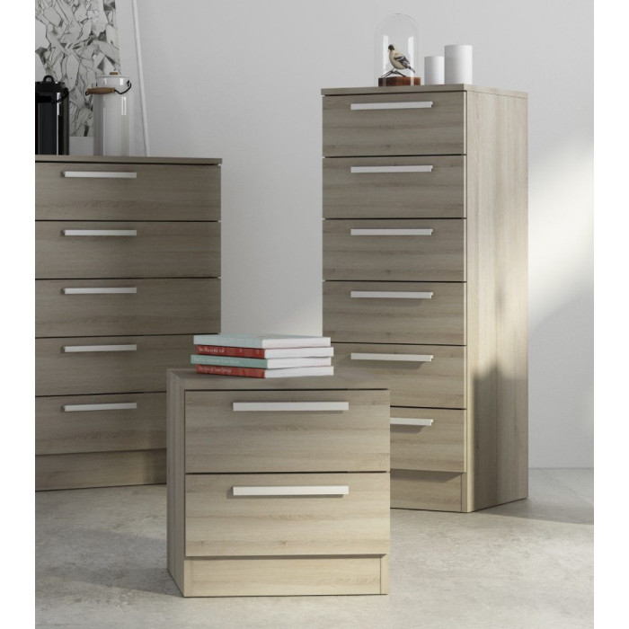 Sinfonier de 6 cajones CUBE - Cómoda alta moderna