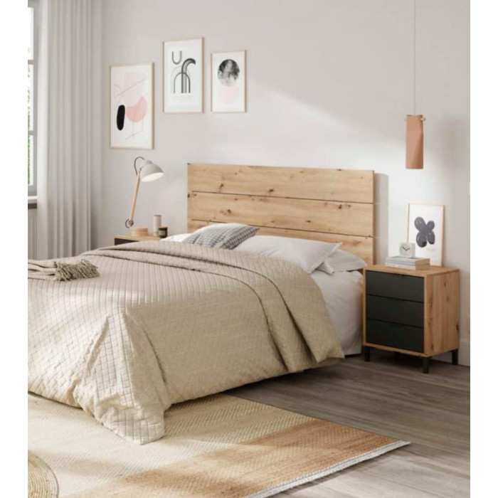 Cabecero 160 cm + 2 mesitas noche ELDA